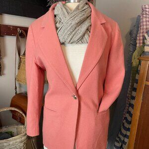 Vintage Rose Pink Wool Blazer